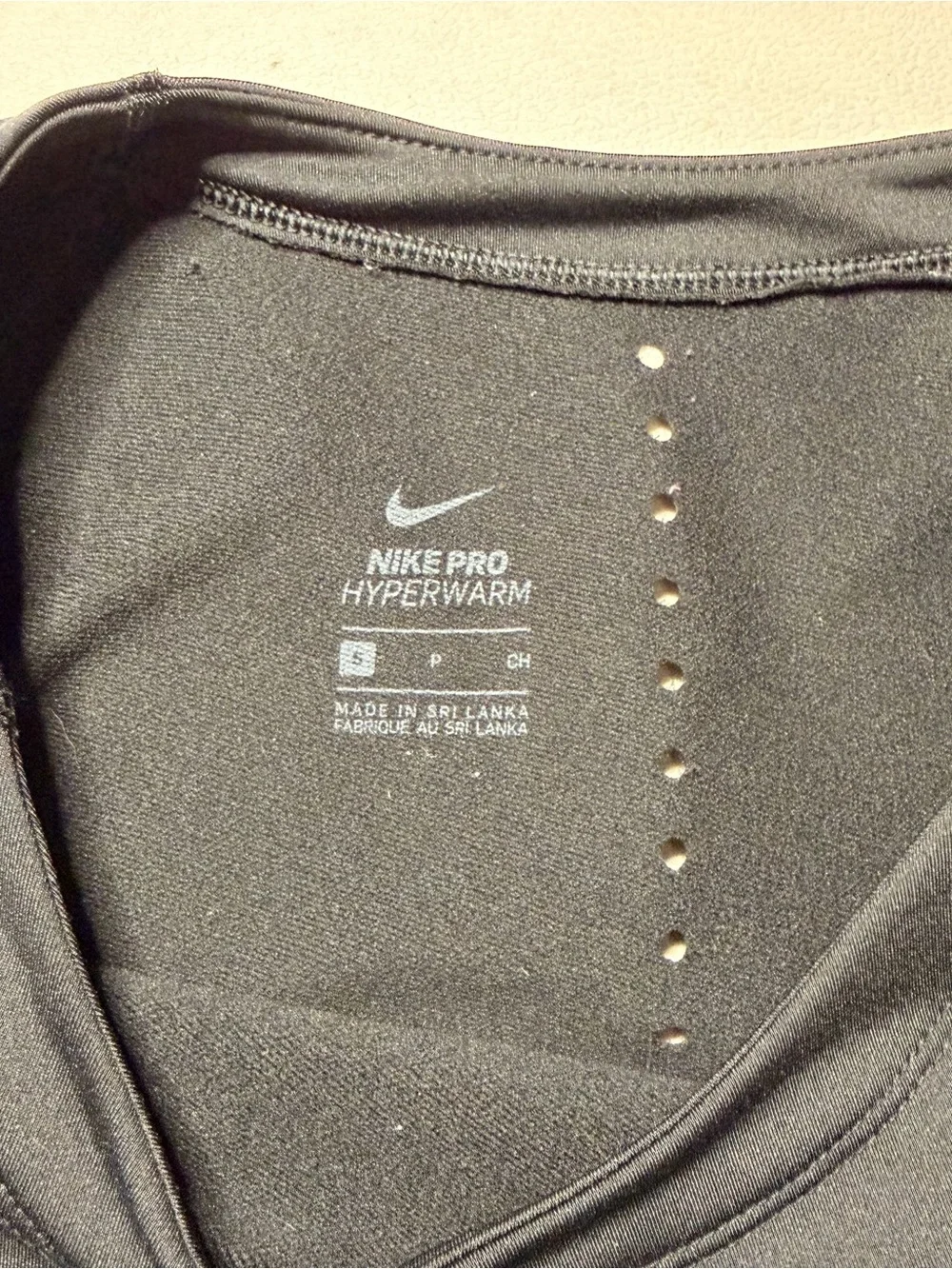 Nike Black Long Sleeve Pro Performance Top